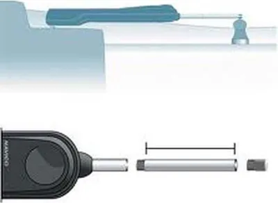 Produktbild von Simrad Pre30 Schubstangenverlängerung Schwarz,Grau  Schwarz,Grau One Size