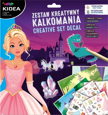 Obrázek produktu pro KIDEA Princezny Kreativní sada obtisků