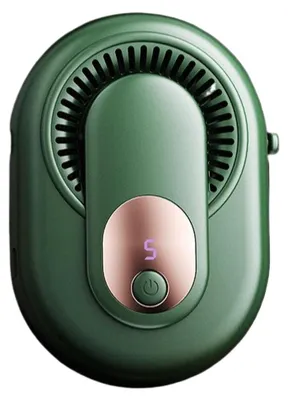 Produktbild von Zimilo Tragbarer Gürtellüfter mit bürstenlosem 14500 U/min Motor, 5 Windstufen, 360° Luftverteilung, LED-Display und Type-C Aufladung, Grün