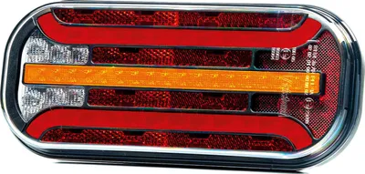 Produktbild von zadné LED svetlo 214,3x94,3 mm, s dynamickým smerovaním. 5 PINOVÝ BAJONET, L=P 9908333