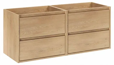 Produktbild von Waschtischunterschrank 120cm Edmé mit 4 Schubladen, Holzoptik