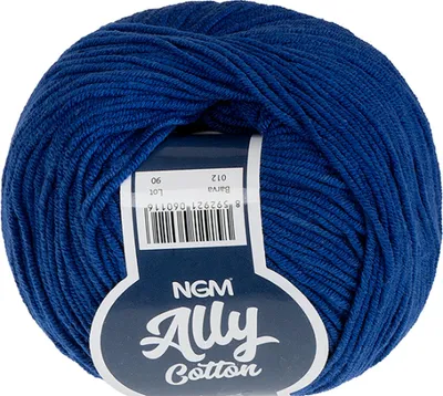 Obrázek produktu pro Příze ALLY Bavlna - 50g / 140 m - Tmavě modrá