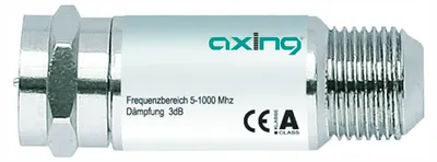 Obrázok produktu pre Axing BZU 92-03, F-typ, 5 - 1006 MHz, 3 dB, Šedá, 1 kusov