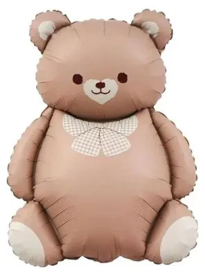 Zdjęcie produktu dla Balon foliowy Miś z kokardką 65x47cm - Godan