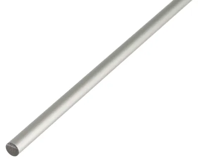 Image de Alberts 473310 Barre ronde, aluminium, anodisé couleur argent, 1000 x 5 mm