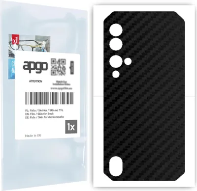 Produktbild von apgo Rückseite Schutzfolie für Blackview BV9900 -  Hinten Schutzfolie Carbon, Rückseite Folie schützt vor Kratzern und Fingerabdrücken