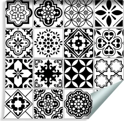 Obrázok produktu pre 10m VLIES WALLPAPER Roll Classic Geometry Pattern Motif Mosaic XXL