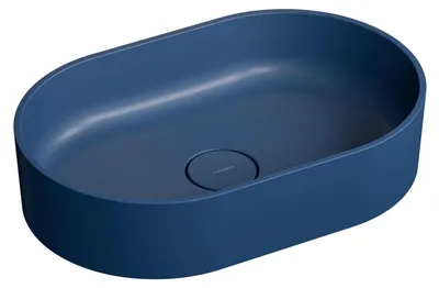 Waschbecken OVO M+, Midnight blue, Keramik, 55x36x14,7 cm