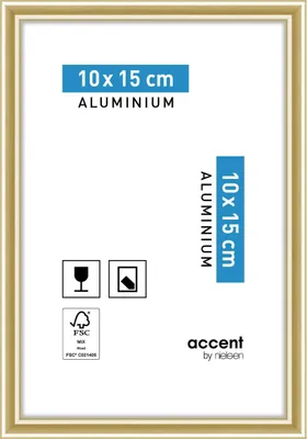 Produktbild von accent by nielsen Aluminium Bilderrahmen Accent, 10x15 cm, Gold
