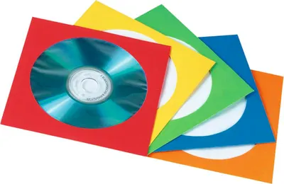 Produktbild von Hama 00078362 Hama CD/DVD-Papierhüllen Schutz farblich sortiert