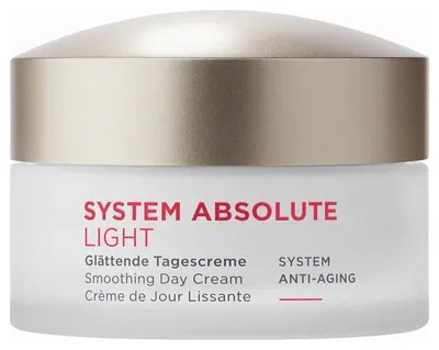 Produktbild von Annemarie Börlind System Absolute Smoothing Day Cream Light, Tagescreme, Frauen, Hautalterung, trockene Haut, Reife Haut, Gesicht, Anti-Aging, Anti-Falten, Kräftigend, Feuchtigkeitsspendend, Schutz, Glättend, 50 ml