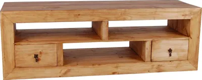 Produktbild von MiaMöbel TV-Kommode Mexico Möbel 150x52x40 cm Landhausstil Massivholz Pinie Honig