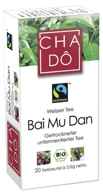 Produktbild von Weisser Tee - Bai Mu Dan 20 Beutel 40g