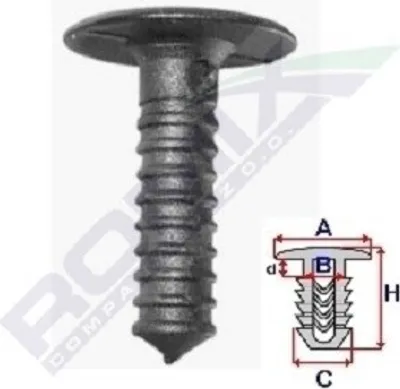 Produktbild von 10x ROMIX 58204Z Clip Zier- / Schutzleiste