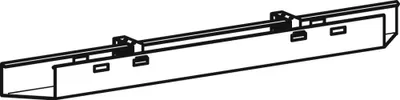 Produktbild von geramöbel Geramöbel Kabelkanal 1.000 x 75 x 140 mm (B x H x T) Metall silber