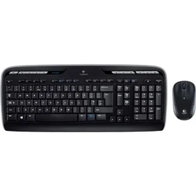 Produktbild von Logitech MK330, Volle Größe (100%), Kabellos, USB, QWERTZ, Maus enthalten