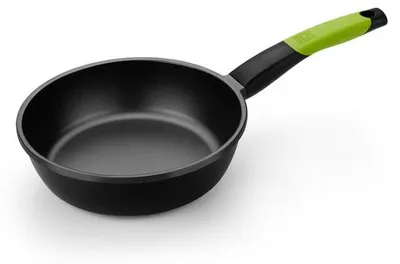 Produktbild von BRA A121446, Rund, Allzweckpfanne, Schwarz, PTFE, Aluminium, Gas, Induktion