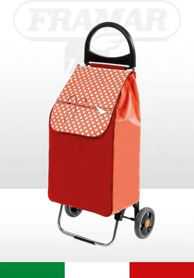 Zdjęcie produktu dla Składany wózek na zakupy z kółkami i zdejmowaną torbą