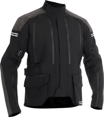 Immagine prodotto di Giacca da moto in tessuto impermeabile Halvarssons Dalen, nera, taglia 62