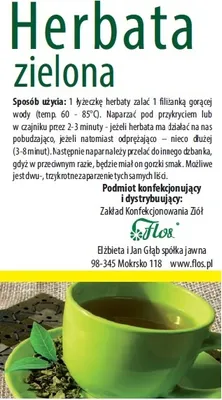 Produktbild von Grüner Tee 100g FLOS