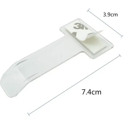 Produktbild von Parkscheinhalter, 4 Stück Transparent Auto Windschutzscheibe Ticket Halter, Karten Halter mit Saugnapf für Auto-Scheibe transparent,