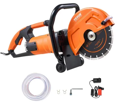 Zdjęcie produktu dla Piła do betonu 23 cm elektryczna wet/dry z pompą wody i tarczą