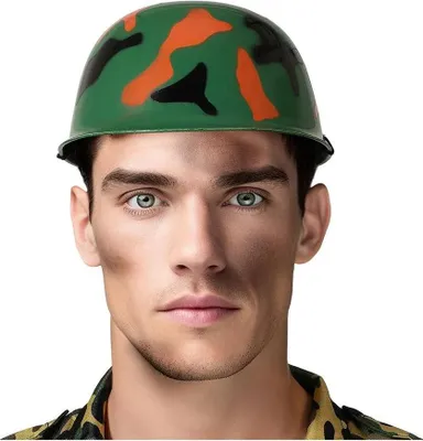 Produktbild von Atosa Militärhelm Aus Hart-pvc Grün Grün One Size