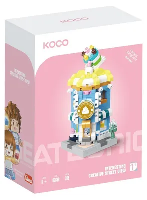 Imagen del producto de KOCO: Set de construcción para pastelería – 286 piezas para una diversión creativa
