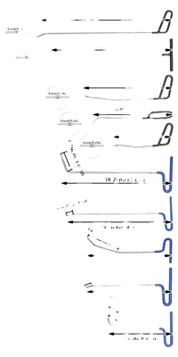 Image de Kit de débosselage, construction en acier inoxydable,manuelle, 10 pièces