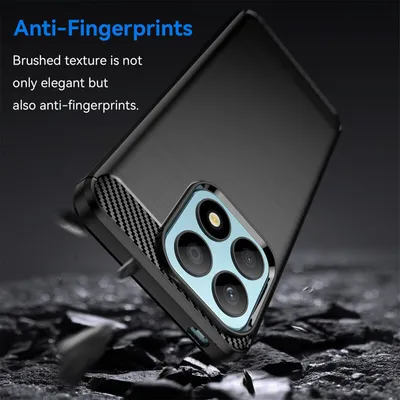 Produktbild von Carbon Hülle für Honor X8A Handyhülle Back Cover Handy Tasche Bumper in Schwarz