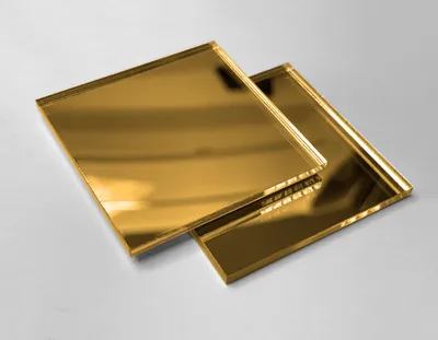 Obrázok produktu pre Sada 30 malých štvorcových zrkadiel (3x30x30 mm, zlaté)