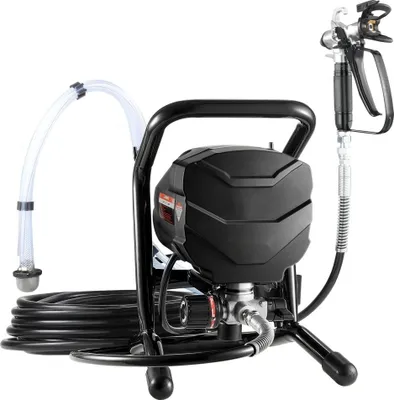 Produktbild von Luftloses Stand-Farbspritzgerät - Elektrische Farbspritzmaschine 650W - Hochdruck 3000PSI - Effizientes Lackiersystem