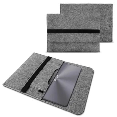 Produktbild von Laptoptasche Asus Vivobook Pro 15 Notebook Tasche Filz Cover Case Sleeve HülleFarbe:Grau