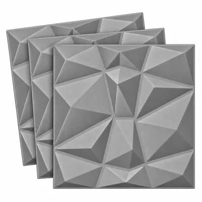 Produktbild von 3D Paneele Wandpaneele Polystyrol XPS – Styropor Verkleidung für Wand & Decke – 50x50 cm (0,25 m²) – Leicht, Flexibel & Einfach zu Montieren