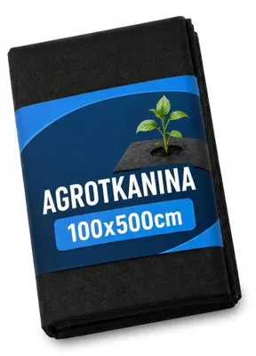 Produktbild von Unkrautvlies 100x500cm schwarz UV-beständig Gartenvlies Unkrautschutz Mulchfolie Geotextil — 2 Stück