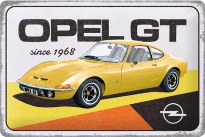 Produktbild von Nostalgic-Art - Blechschild 20 x 30cm - Opel - Opel GT since 1968