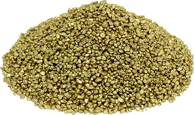 Produktbild von Dekogranulat Gelbgold Dekosteine 2-3mm Marmor 2kg