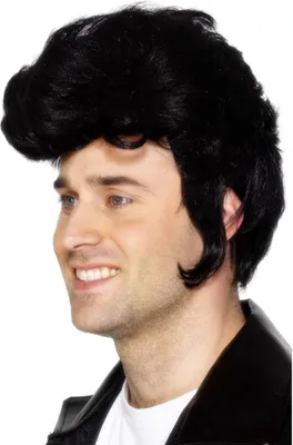 Produktbild von Smiffys - "Rockstar" Perücke für Herren SM559 (Einheitsgröße) (Schwarz)