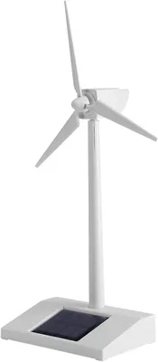 Productafbeelding van Mini-windmolen - Windmolen op zonne-energie - Miniatuur windturbine - Wetenschappelijke leerhulp voor kinderen