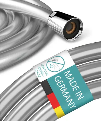 Produktbild von Engelbach Kunststoff Duschschlauch in 1,25m mit doppelten Verdrehschutz, universelles Anschlussmaß