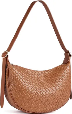 Obrázek produktu pro Dámská kabelka tkaná crossbody taška přes rameno hnědá