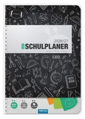 Produktbild von TRÖTSCH - Schulplaner Schwarz 26/27