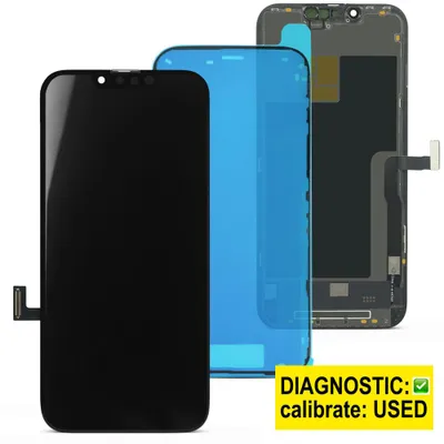 Produktbild von Kompatibel Diagnosefähiges Soft OLED 120Hz Display Touchscreen Bildschirm Schwarz für Apple iPhone 13 Pro A2638, A2483 & Werkzeug