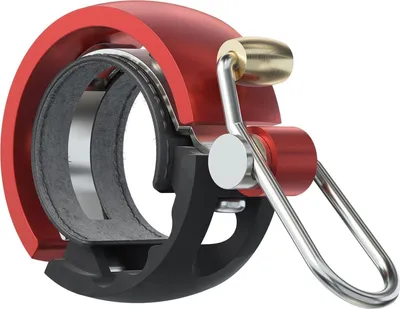 Produktbild von Knog Oi Luxe Small Fahrradklingel, 22.2mm, black/red