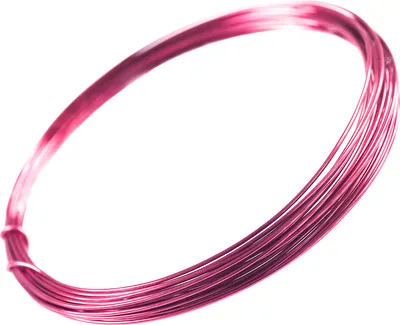 Produktbild von 5m Aludraht Aluminiumdraht 1mm Dekodraht Schmuckdraht Bindedraht Farbwahl, Farbe:fuchsia