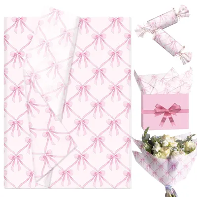 Produktbild von 50 Blatt Geschenkpapier mit Strickmuster für festliche Anlässe