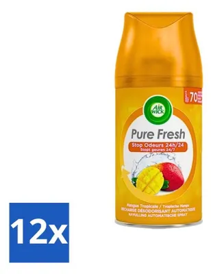 Obrázek produktu pro Air Wick Freshmatic – náhradní náplň do osvěžovače vzduchu – tropické mango – 250 ml – výhodné balení – 12 kusů
