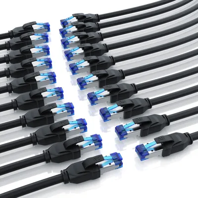 Immagine prodotto di Cavo LAN Primewire 20x, CAT.8, RJ-45 (Ethernet) (25 cm), cavo patch CAT 8 Gigabit Ethernet 40 Gbit/s S/FTP cavo di rete, 0,25m
