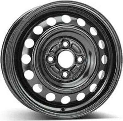 Productafbeelding van 14-inch stalen velg ALCAR, 14" x 4.5", 4x100 steek, ET46, 56.00mm naafdiameter, zwarte velg