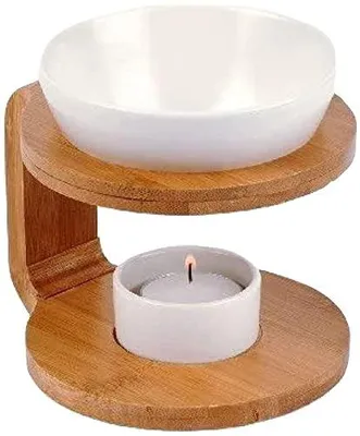 Productafbeelding van Geurbrander, rund, van bamboe/keramiek, hoogte: 12,5 cm
